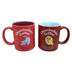 2 Emma Chamberlain Coffee Mug Nite Owl & Social Dog Roasted w/Love in California